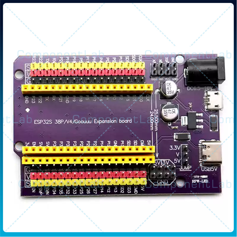 Nodemcu 32S - 5-15pcs ESP32S3 38-Pin Purple Expansion Board