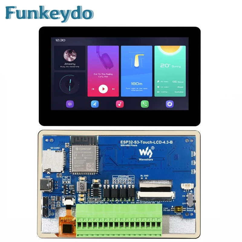 Lolin S3 - Waveshare ESP32-S3 4.3 inch IPS Touchscreen