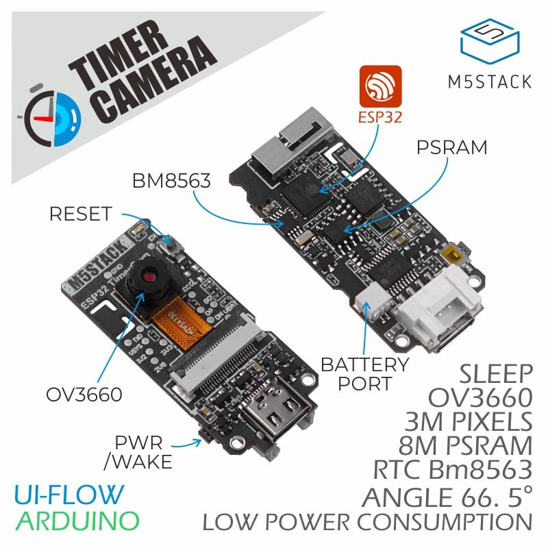 Doit Esp32 - M5Stack Official ESP32 PSRAM Timer Camera