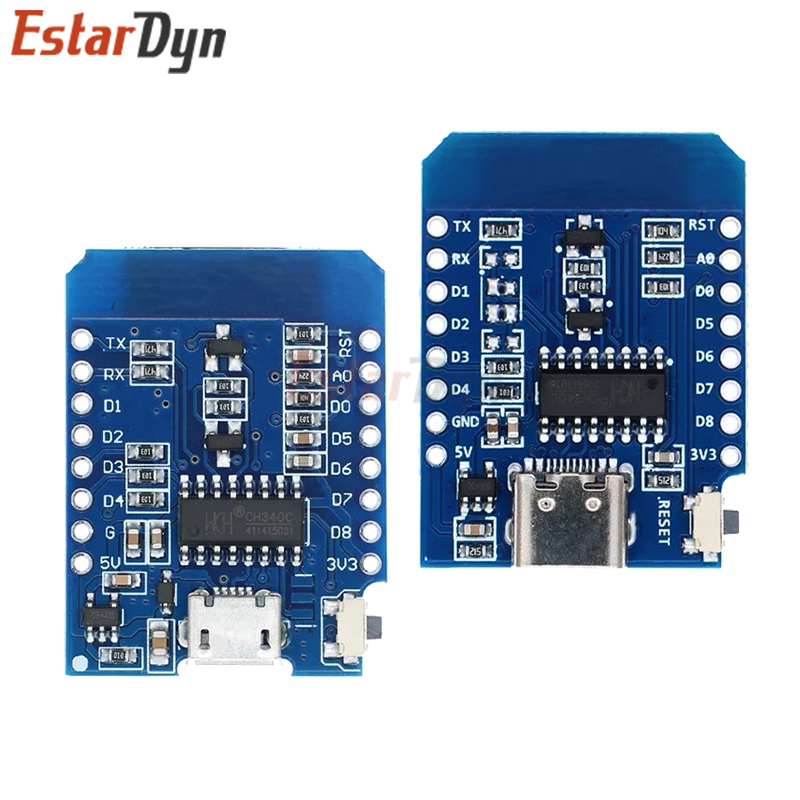 D1 Mini TYPE-C/MICRO ESP8266 E - Nodemcuv2 review and price