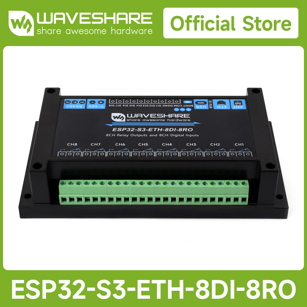 Waveshare Industrial 8-Channel - Lolin S3 review and price