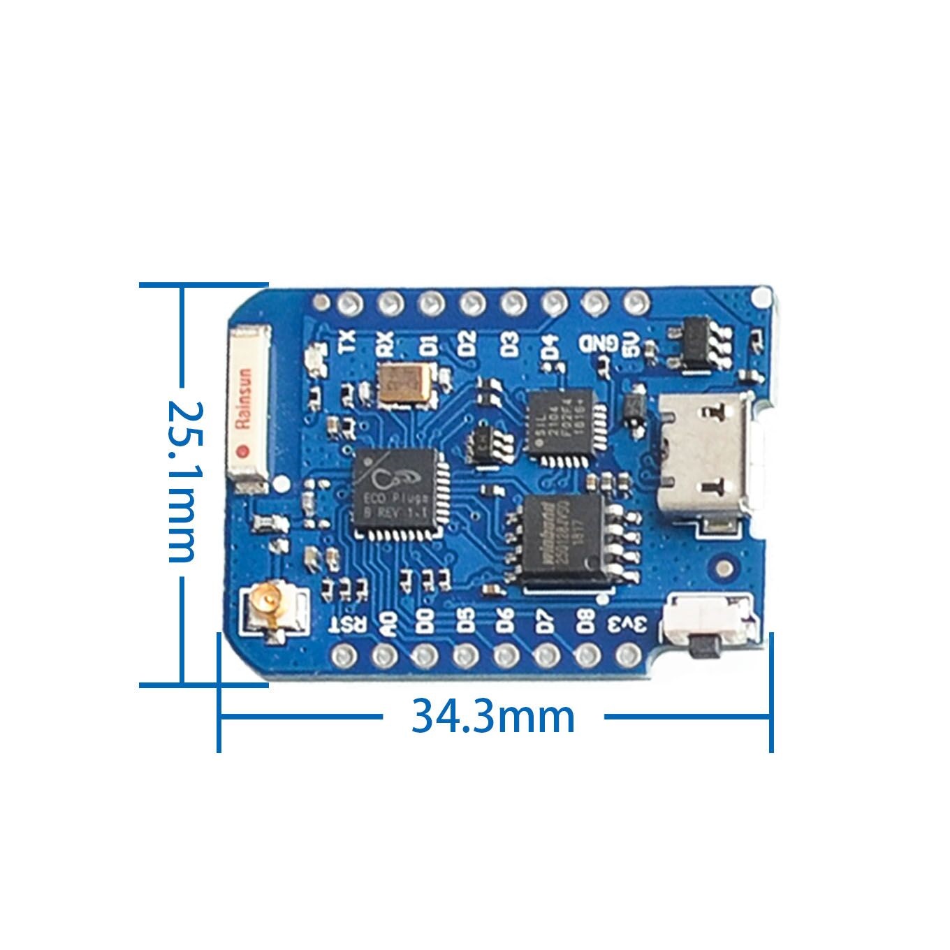 WEMOS D1 Mini Pro 4M 16M Bytes - D1 Mini Pro review and price