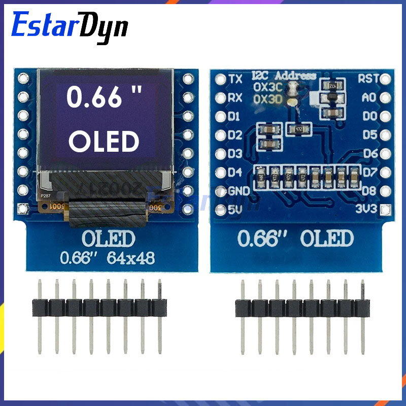 0.66 inch OLED LED LCD Dispaly - Wemos D1 review and price