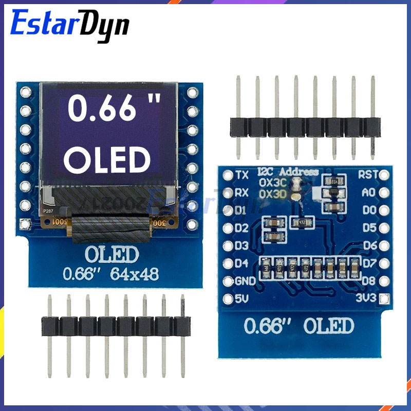 0.66 inch OLED LED LCD Dispaly - Wemos D1 review and price