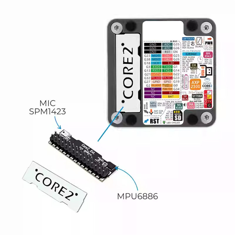 ABZW For M5stack Core2 V1.1 ES - M5Stack Core2 review and price