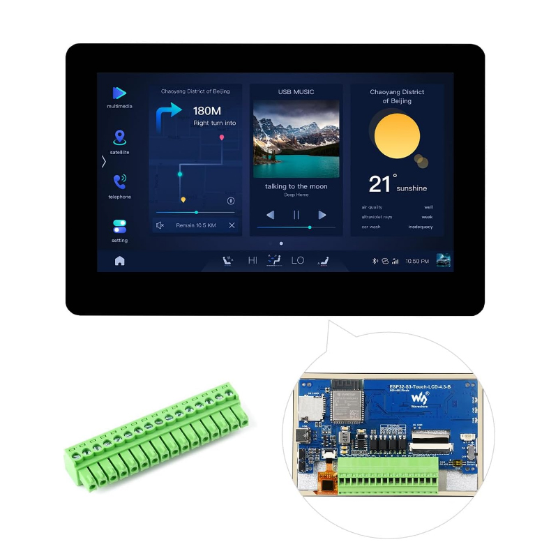 Waveshare ESP32-S3 4.3inch IPS - Lolin S3 review and price