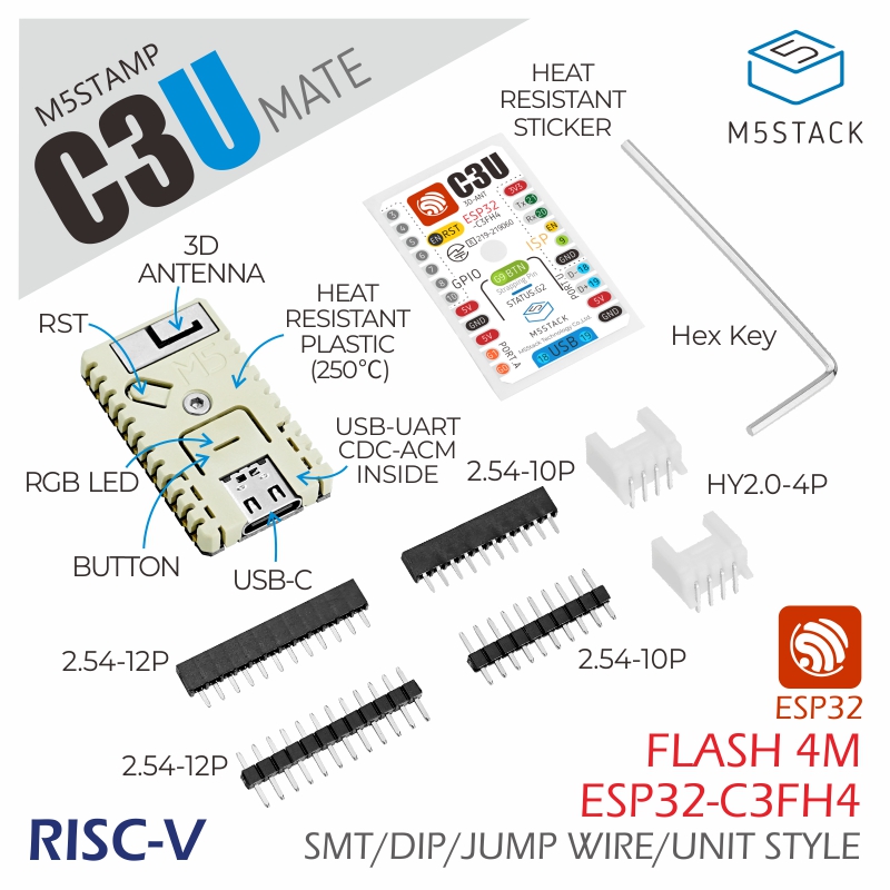 M5Stack Official M5Stamp C3U M - M5Stack Core2 review and price