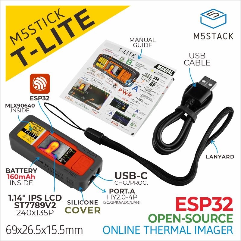 M5Stack Official M5stick T-Lit - M5Stack Core2 review and price