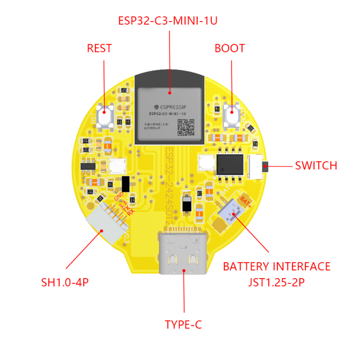 ESP32-C3 1.28 Inch Round Displ - Ttgo T Watch review and price