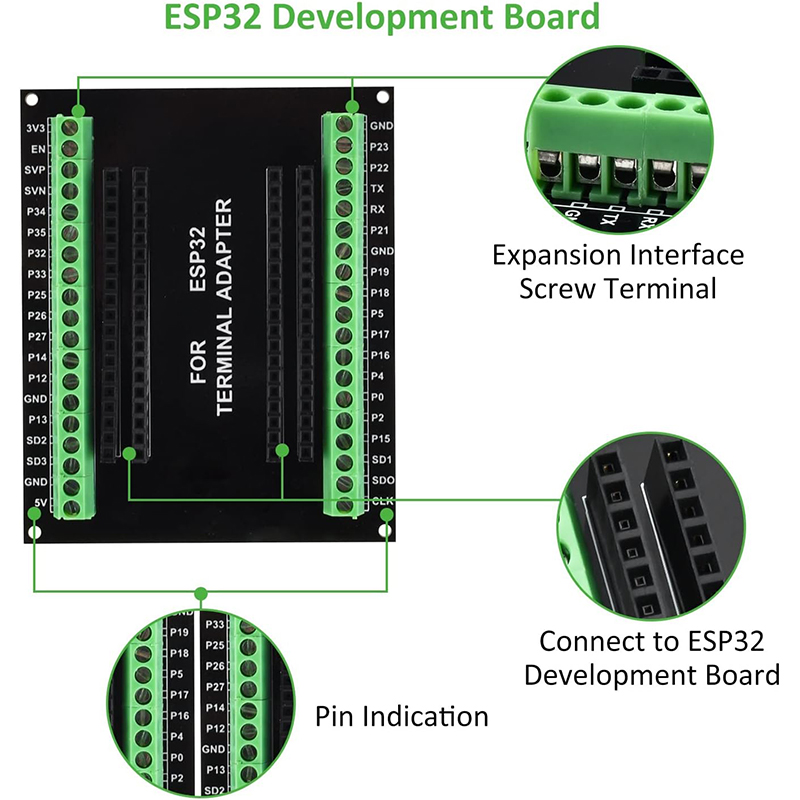 3pcs 38PIN ESP32 Breakout Boar - Nodemcu 32S review and price