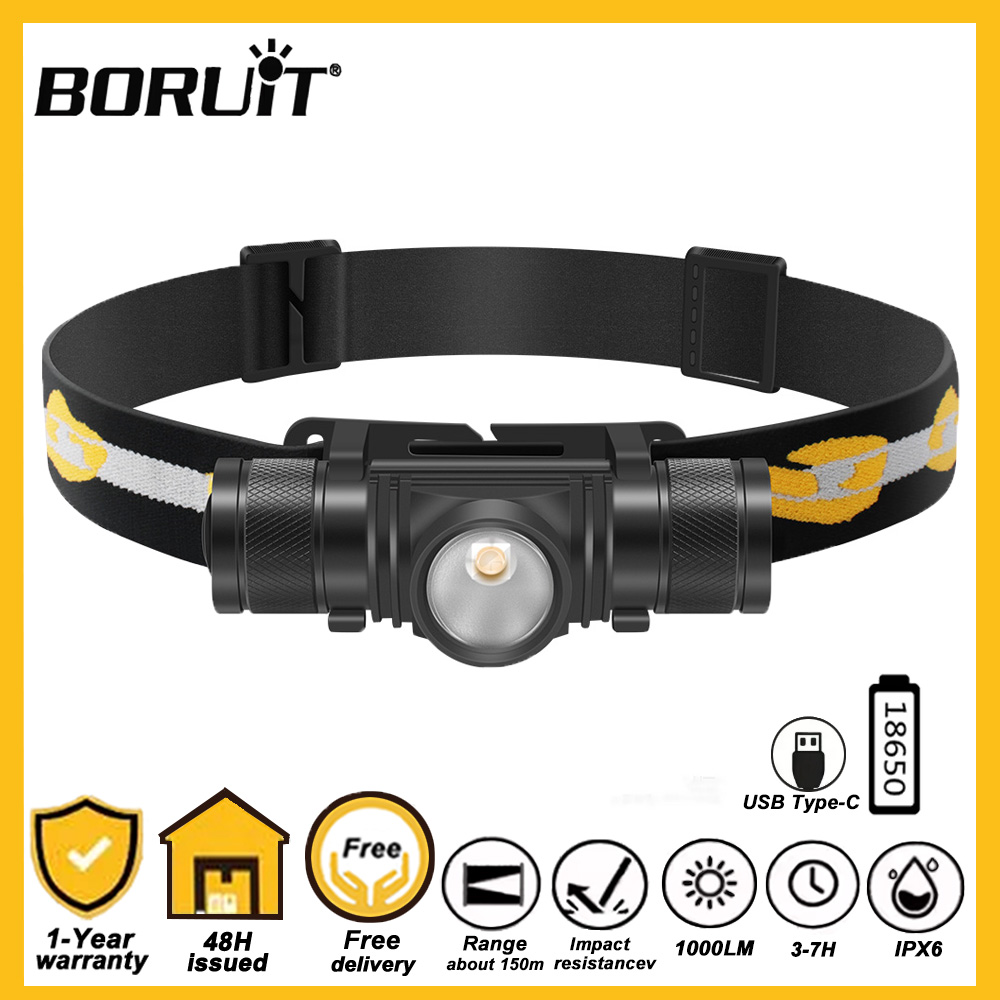 BORUiT D10 LED Headlamp 18650  - Lolin D32 review and price