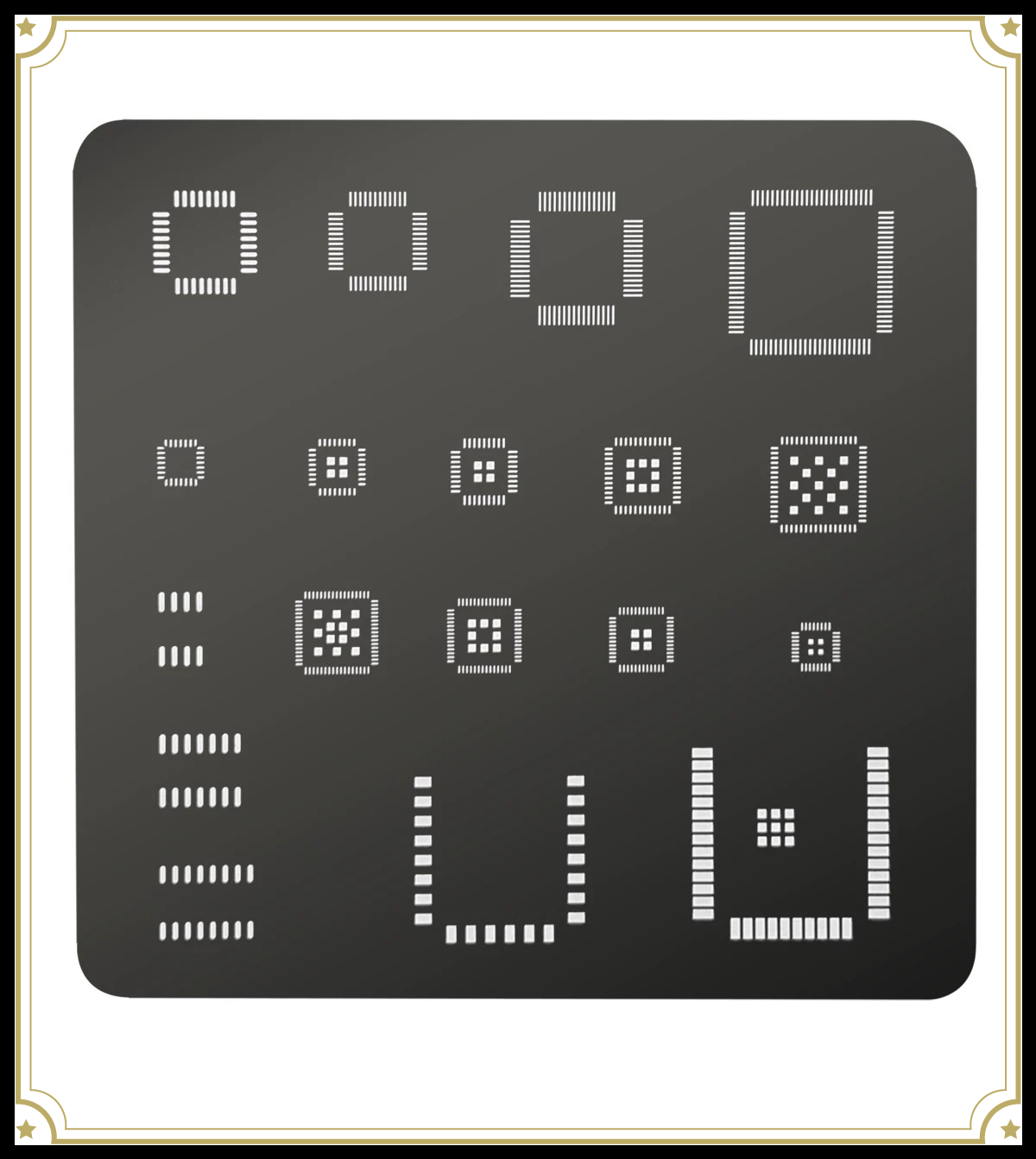 Universal IC Stencil QFP QFN S - Doit Esp32 review and price