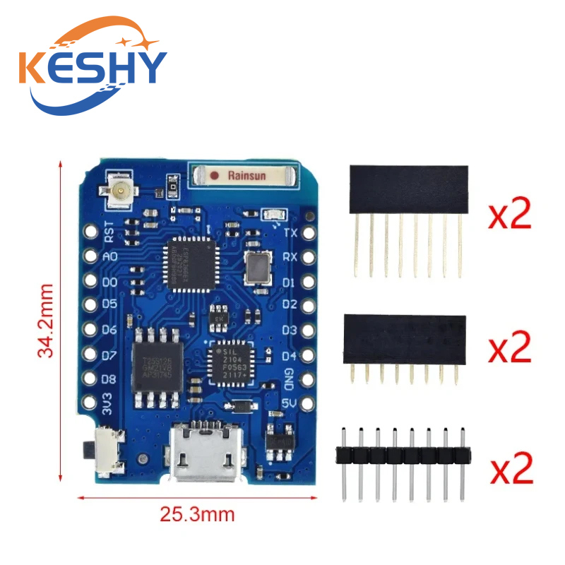WEMOS D1 Mini Pro 16M Bytes Ex - D1 Mini Pro review and price