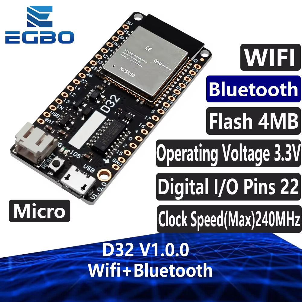 EGBO For LOLIN D32 V1.0.0 - Wi - Lolin D32 review and price
