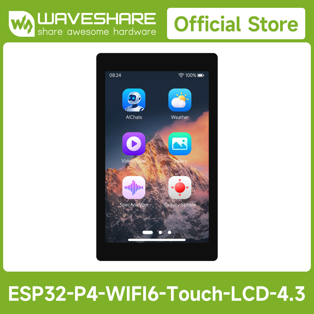 Waveshare ESP32-P4-WIFI6 4.3in - Doit Esp32 review and price