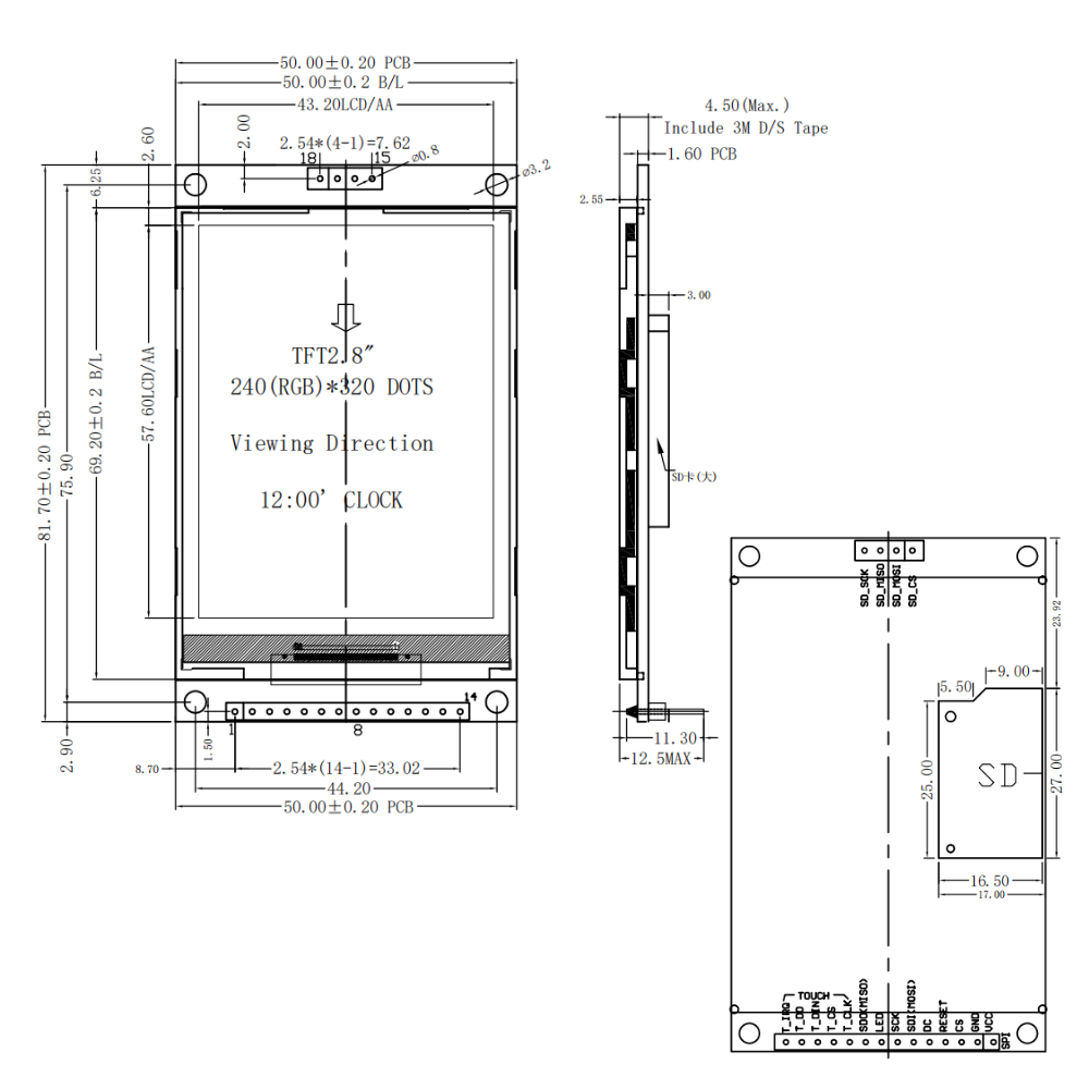 2.8 Inch TFT LCD Display Modul - Esp32 S3 Devkitc 1 review and price
