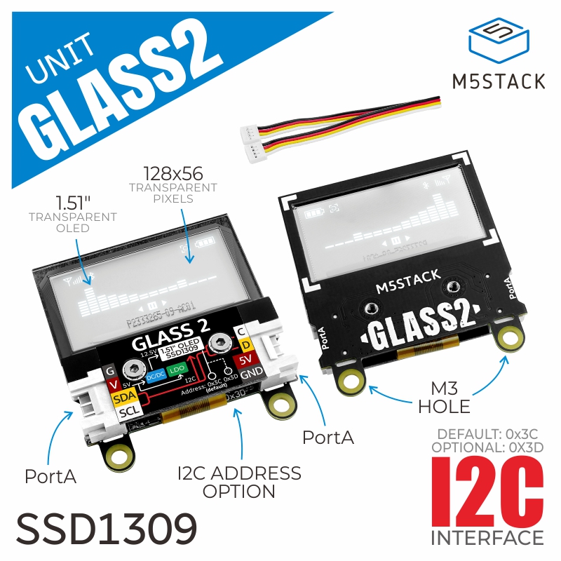 M5Stack Official Glass2 Unit w - M5Stack Core2 review and price
