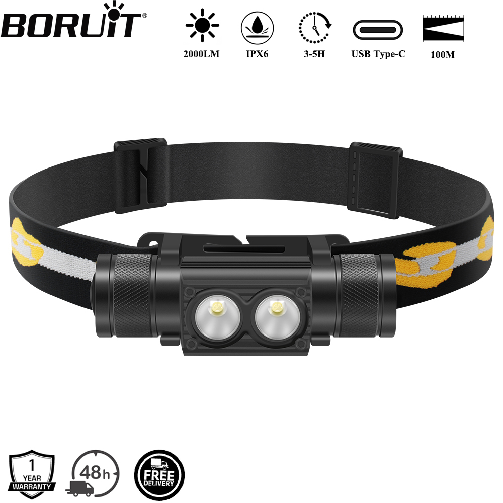 BORUiT D25 Dual LED Headlamp 2 - Lolin D32 review and price