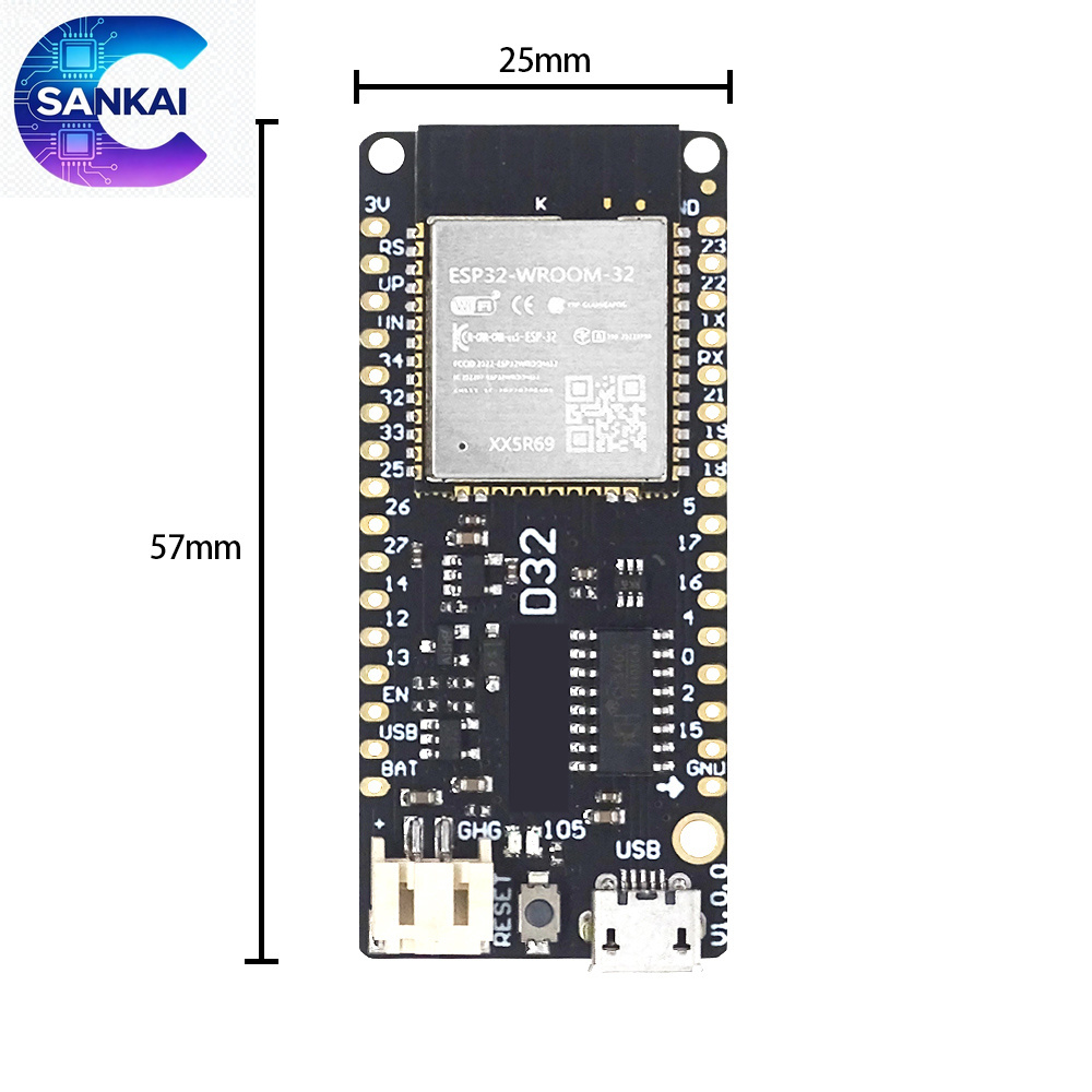 Wemos LOLIN D32 V1.0.0 ESP32 B - Lolin D32 review and price