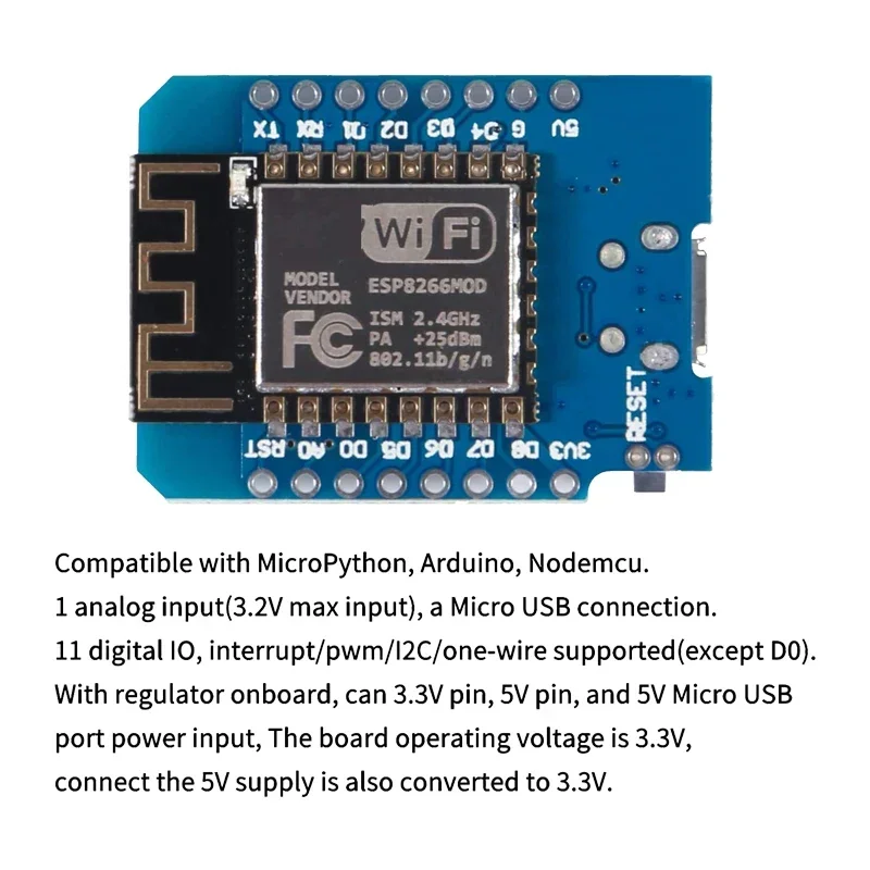 10pcs WeMos D1 Mini Pro V3.0 N - D1 Mini Pro review and price