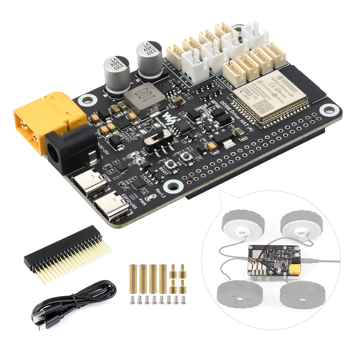 Waveshare Direct Drive Servo M - Doit Esp32 review and price